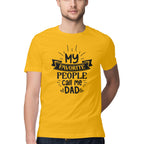 Men's My Favorite People Call me Dad Design Printed T-Shirt