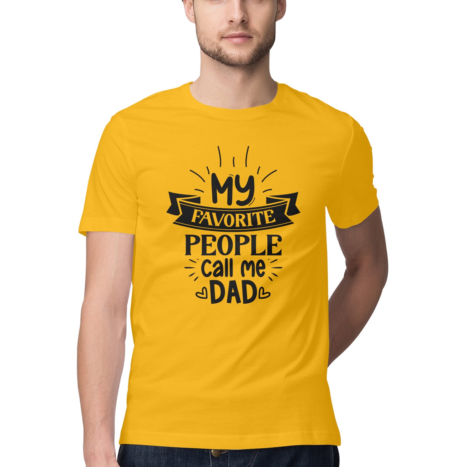 Men's My Favorite People Call me Dad Design Printed T-Shirt