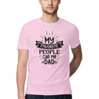 Men's My Favorite People Call me Dad Design Printed T-Shirt