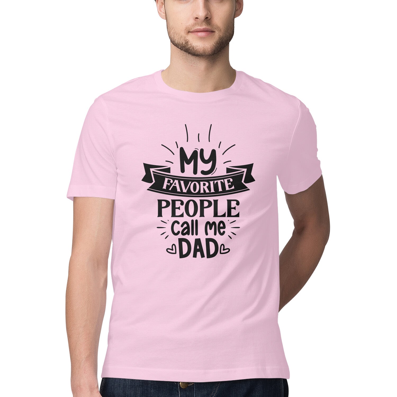 Men's My Favorite People Call me Dad Design Printed T-Shirt