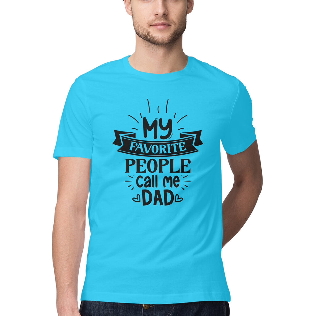 Men's My Favorite People Call me Dad Design Printed T-Shirt