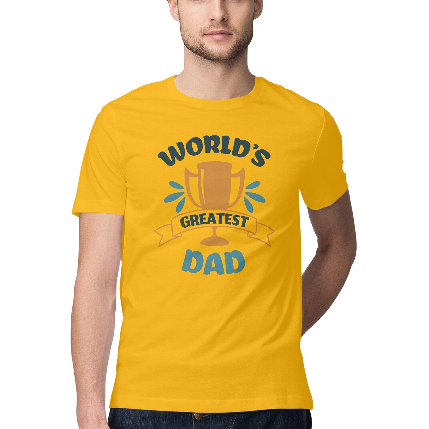 Men's World's Greatest Dad Design Printed T-Shirt Secondary image