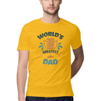 Men's World's Greatest Dad Design Printed T-Shirt