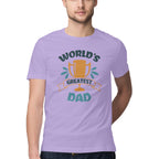 Men's World's Greatest Dad Design Printed T-Shirt