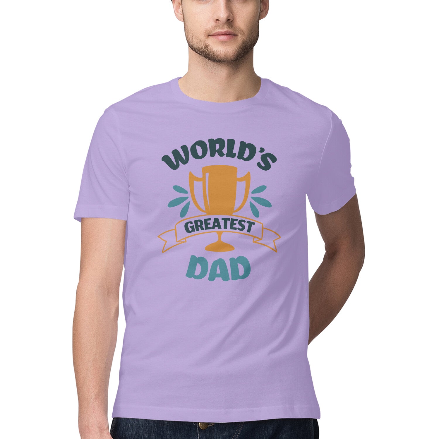 Men's World's Greatest Dad Design Printed T-Shirt