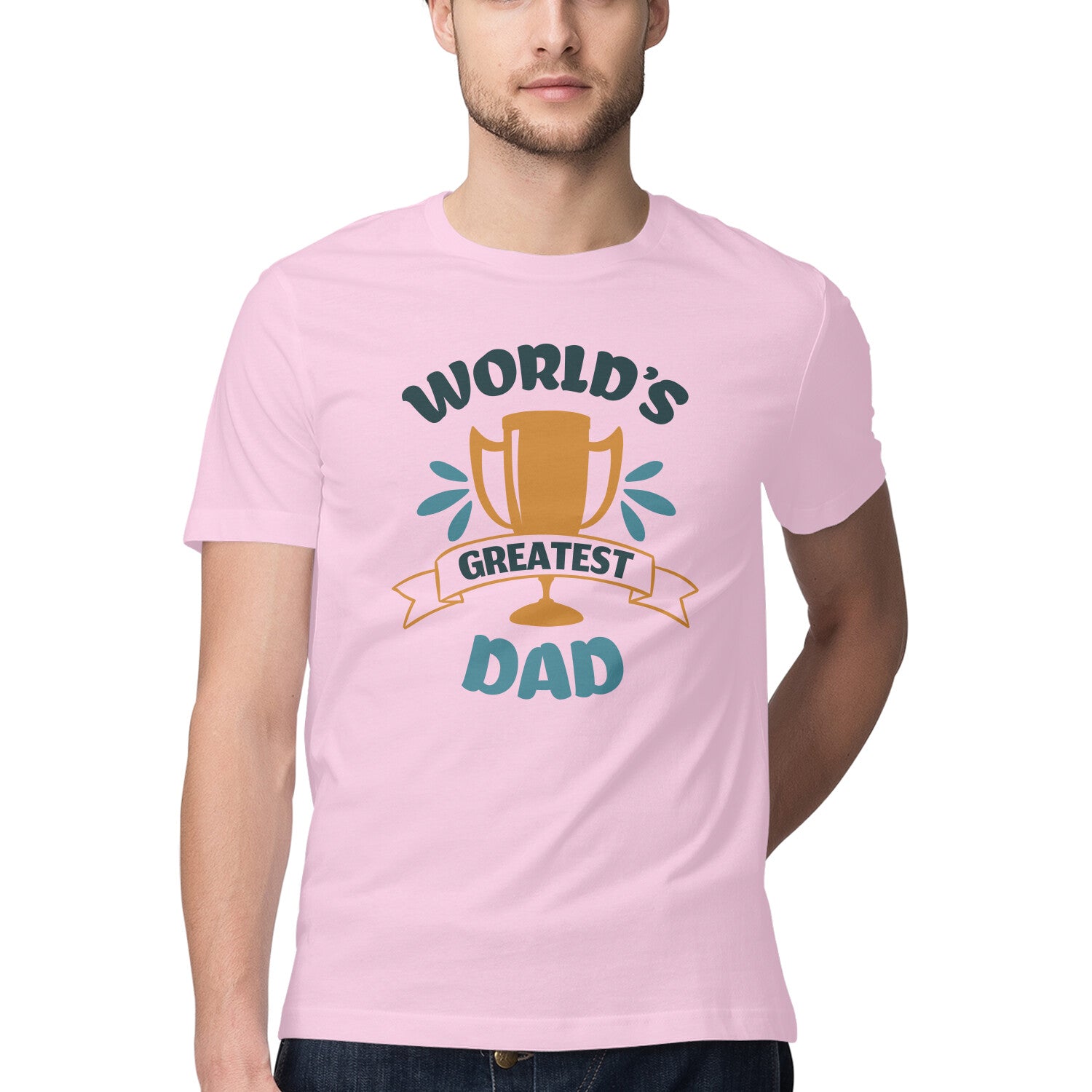 Men's World's Greatest Dad Design Printed T-Shirt