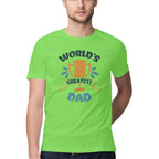 Men's World's Greatest Dad Design Printed T-Shirt