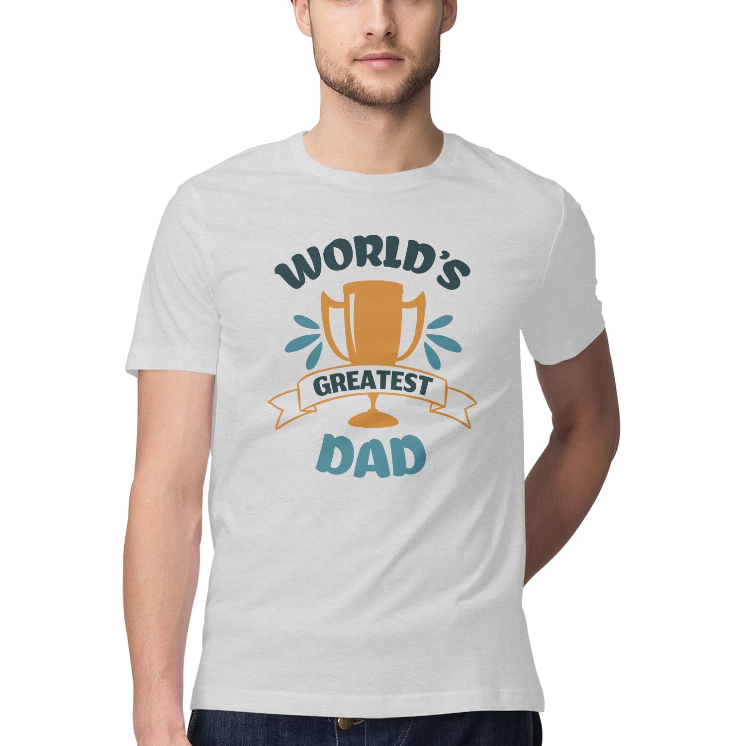 Men's World's Greatest Dad Design Printed T-Shirt