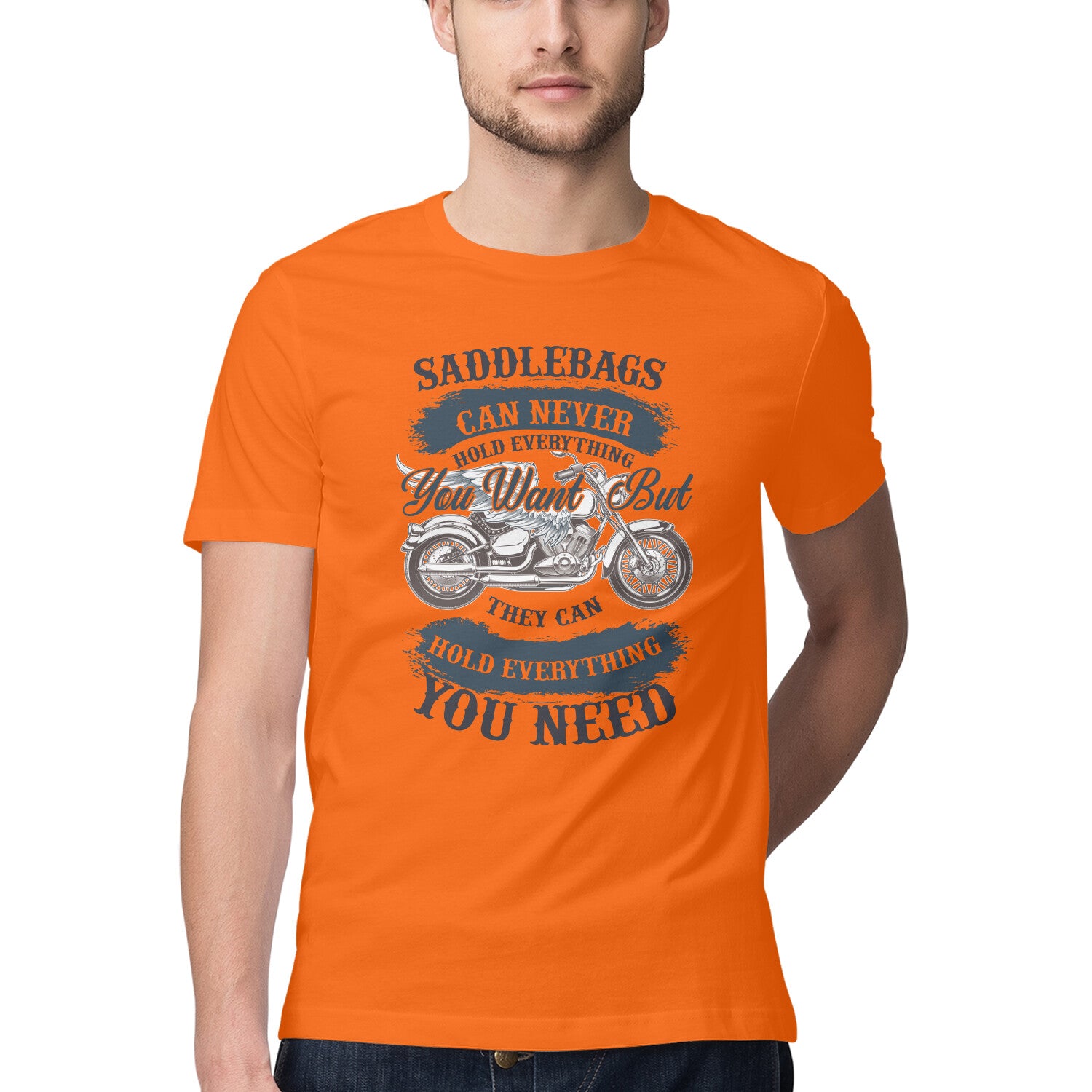 Men's Can Never Hold Everything Design Printed T-Shirt