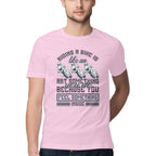 Men's Riding A Bike Is Like An Art Because You Feel Something Inside Design Printed T-Shirt