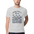 Men's Riding A Bike Is Like An Art Because You Feel Something Inside Design Printed T-Shirt