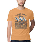Men's Riding A Bike Is Like An Art Because You Feel Something Inside Design Printed T-Shirt