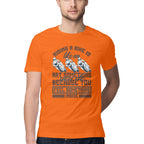 Men's Riding A Bike Is Like An Art Because You Feel Something Inside Design Printed T-Shirt