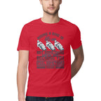 Men's Riding A Bike Is Like An Art Because You Feel Something Inside Design Printed T-Shirt