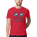 Men's Racino Is Life Design Printed T-Shirt