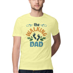 Men's The Walking Dad Design Printed T-Shirt