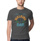 Men's The Walking Dad Design Printed T-Shirt
