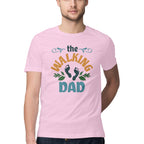 Men's The Walking Dad Design Printed T-Shirt