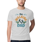 Men's The Walking Dad Design Printed T-Shirt