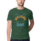 Men's The Walking Dad Design Printed T-Shirt