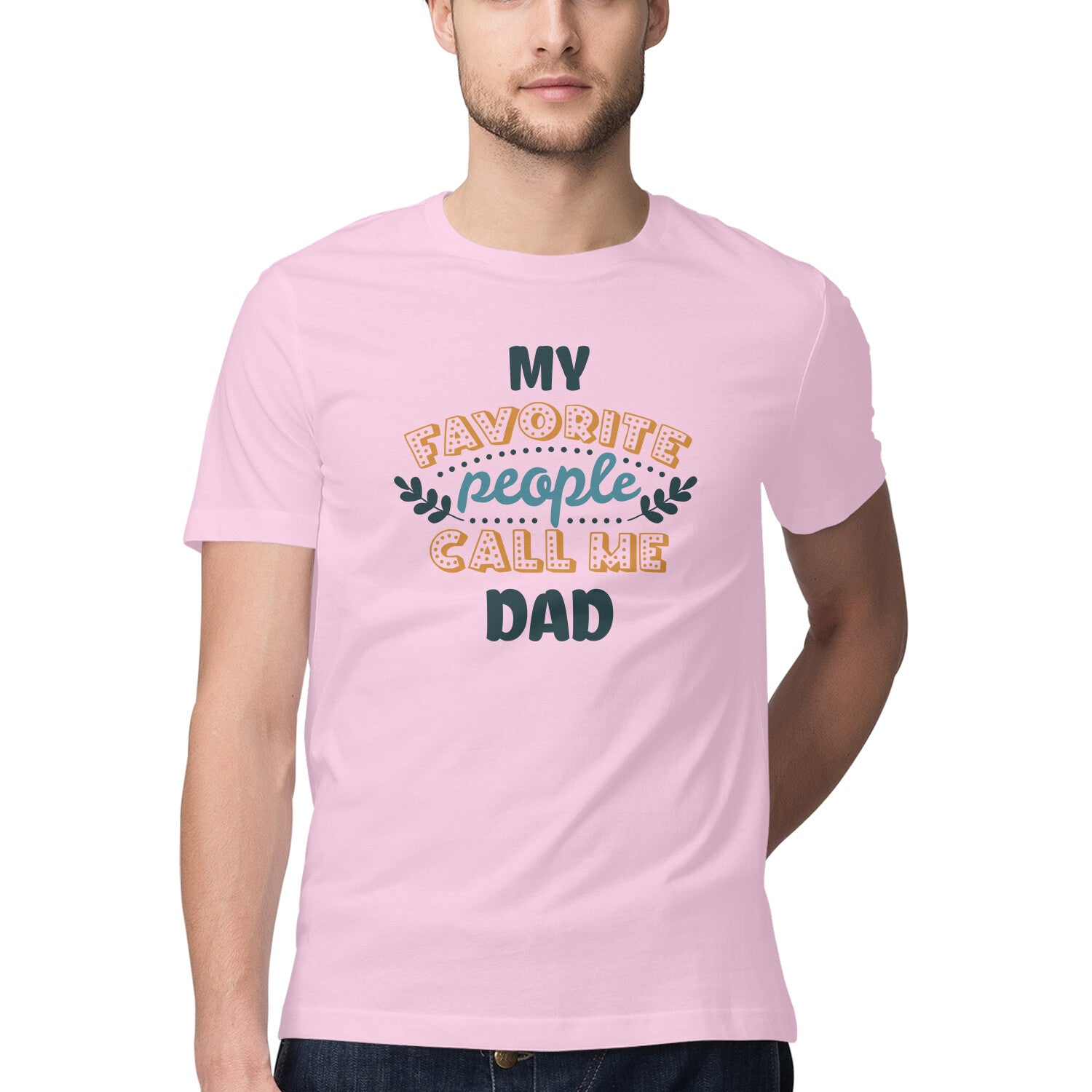 Men's My Favourite People Call Me Dad Design Printed T-Shirt