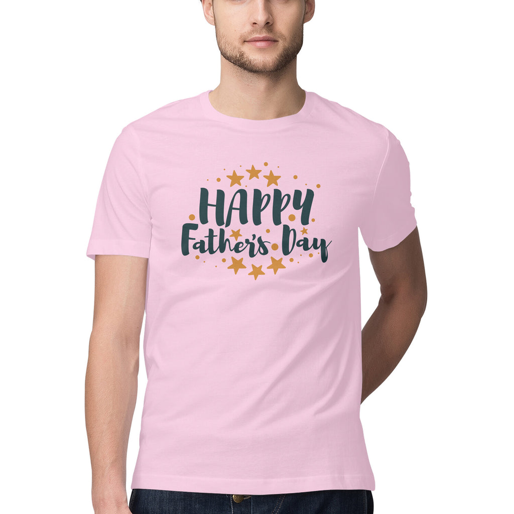 Men's Happy Father's Day Design Printed T-Shirt