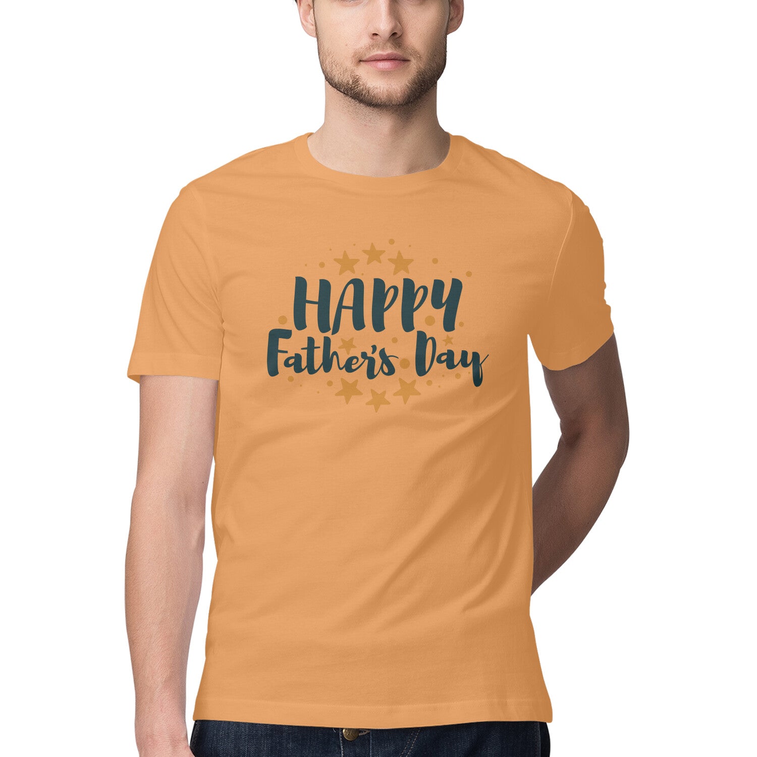 Men's Happy Father's Day Design Printed T-Shirt