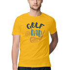 Men's Golf Dad Design Printed T-Shirt
