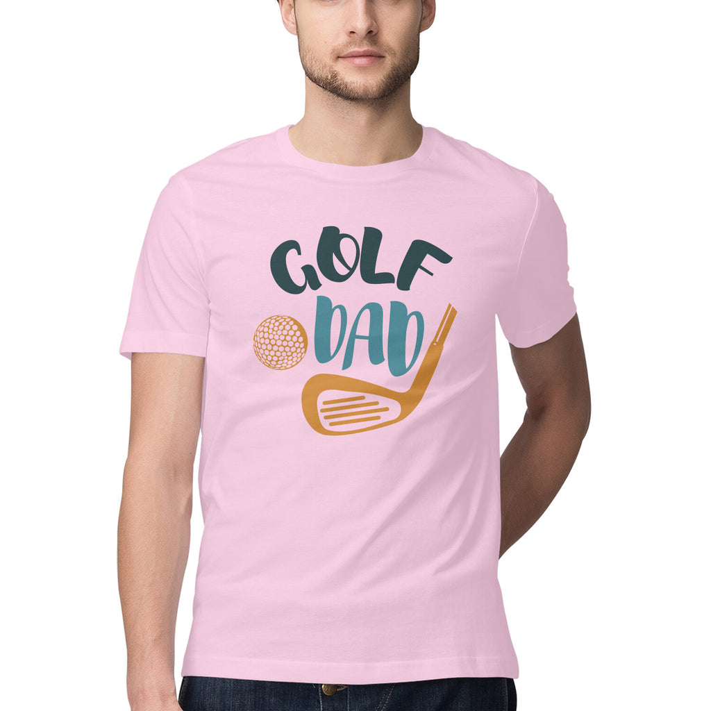 Men's Golf Dad Design Printed T-Shirt