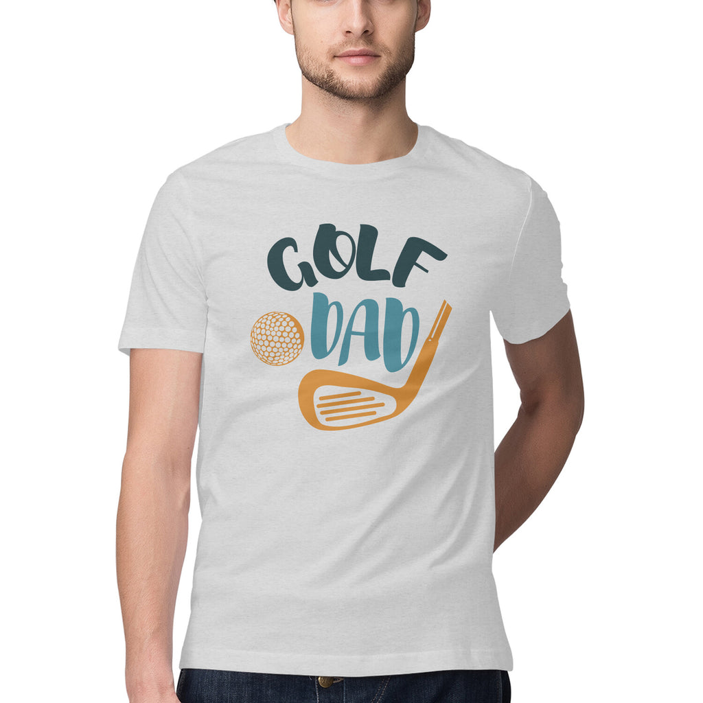 Men's Golf Dad Design Printed T-Shirt