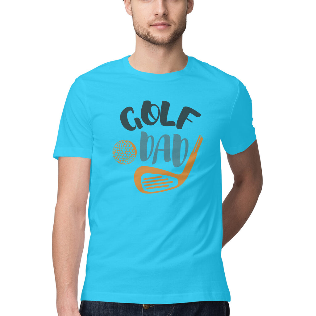 Men's Golf Dad Design Printed T-Shirt