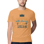 Men's Daddy Will Always Be My King Design Printed T-Shirt