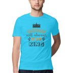 Men's Daddy Will Always Be My King Design Printed T-Shirt