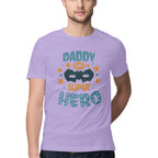 Men's Daddy Is My Super Hero Design Printed T-Shirt