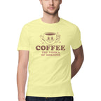 Men's Coffee The Vodka Of Morning Design Printed T-Shirt
