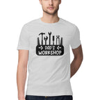 Men's Dads Workshop Design Printed T-Shirt