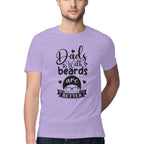 Men's Dads With Beards are Better Design Printed T-Shirt