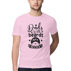 Men's Dads With Beards are Better Design Printed T-Shirt