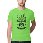 Men's Dads With Beards are Better Design Printed T-Shirt