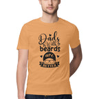 Men's Dads With Beards are Better Design Printed T-Shirt