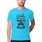 Men's Dads With Beards are Better Design Printed T-Shirt