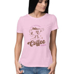 Women's Happiness Coffee Helps Graphics Printed T-Shirt