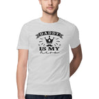 Men's Daddy Is My Hero Design Printed T-Shirt