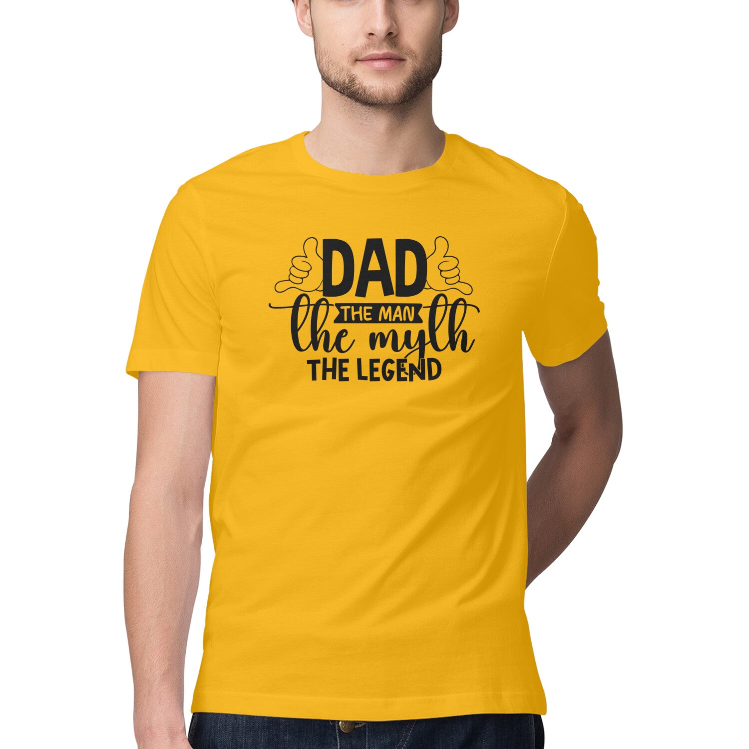 Men's Dad The Legend Design Printed T-Shirt Secondary image