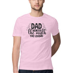 Men's Dad The Legend Design Printed T-Shirt