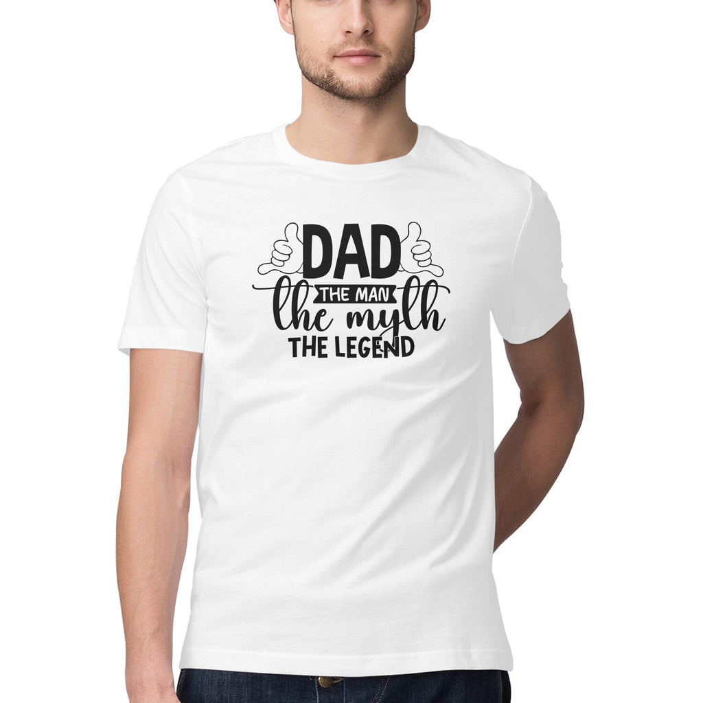 Men's Dad The Legend Design Printed T-Shirt