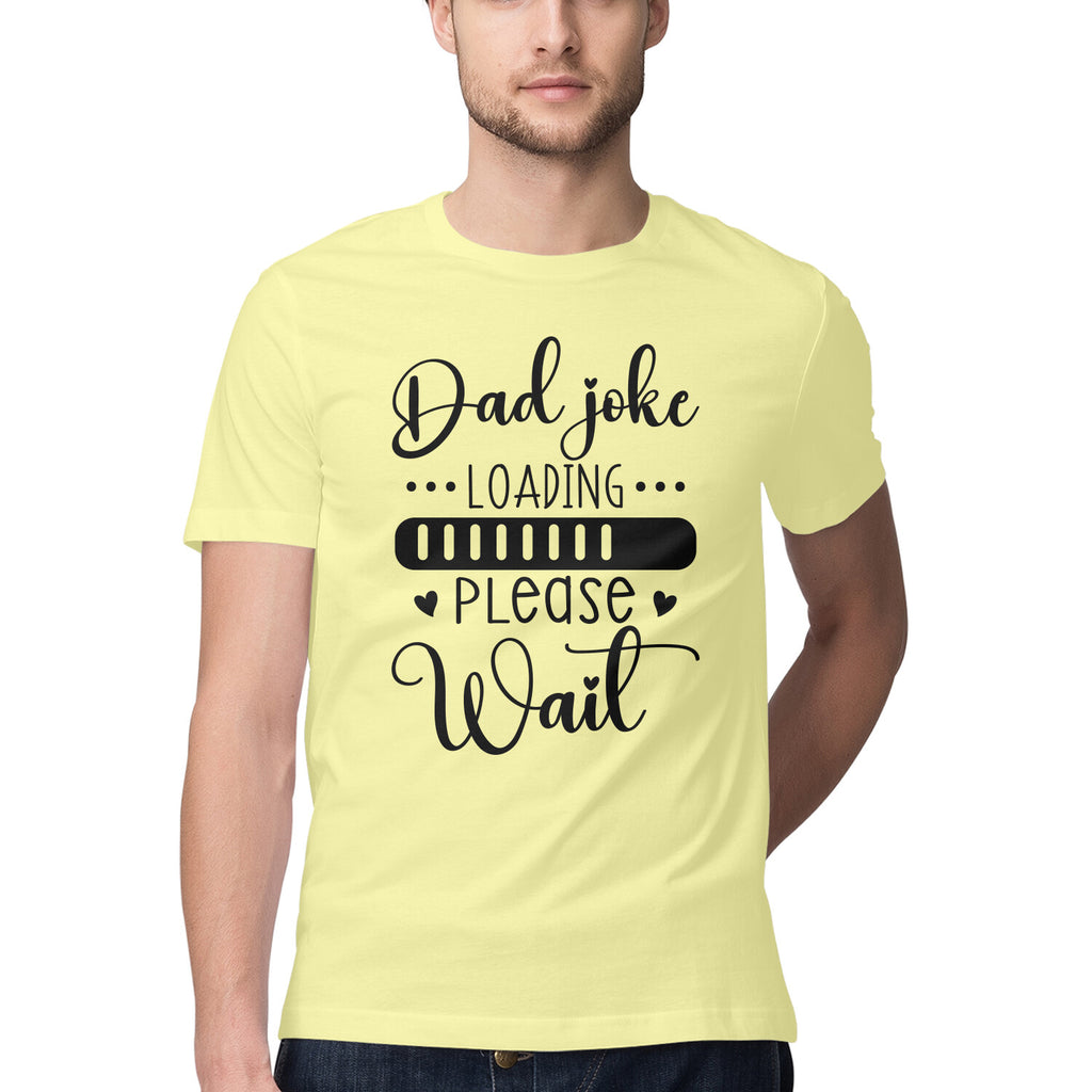 Men's Dad Joke Loading Please Wait Design Printed T-Shirt