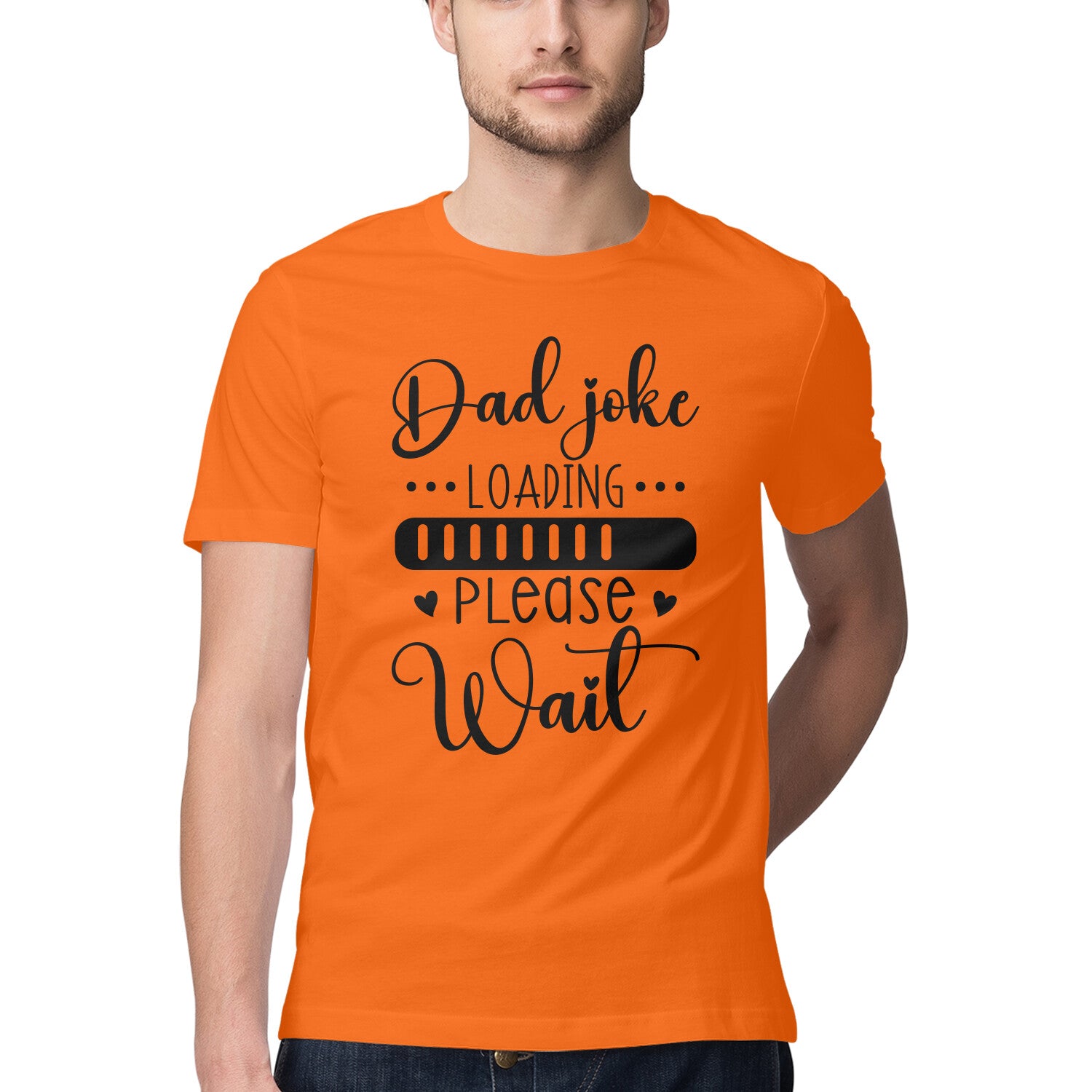 Men's Dad Joke Loading Please Wait Design Printed T-Shirt