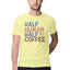 Men's Half Human Half Coffee Design Printed T-Shirt