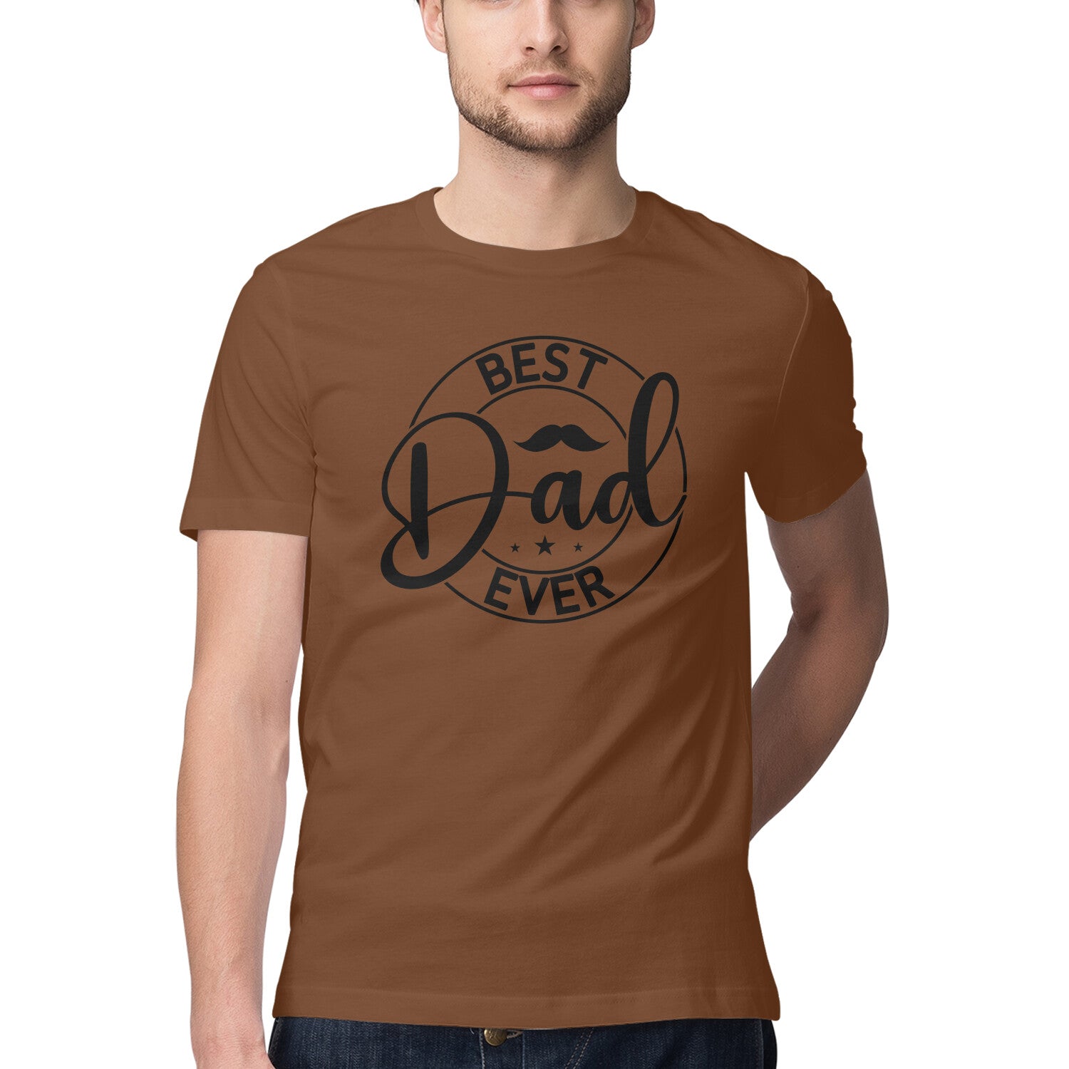 Men's Best Dad Ever Design Printed T-Shirt Secondary image